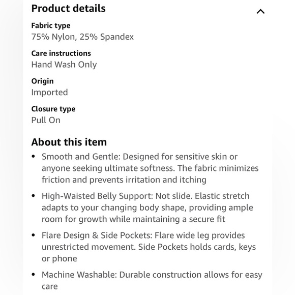 JOYSPELS Short Length Over the Belly Bootcut Flare Maternity Leggings Pants - Picture 14 of 14